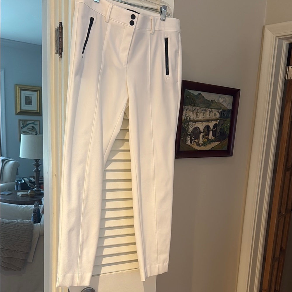 Talbots White Straight Leg Pants